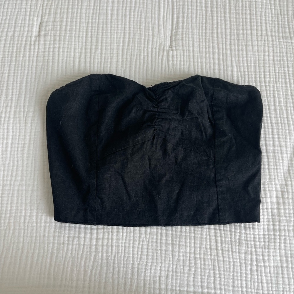 Brandy Melville black linen bandeau